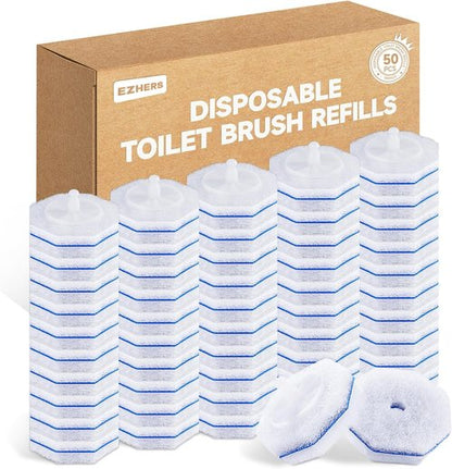 Clorox Toilet Wand Refills - 50 Count High-Density Disposable Cleaners | 5X Cleaning Power & Instant Foam