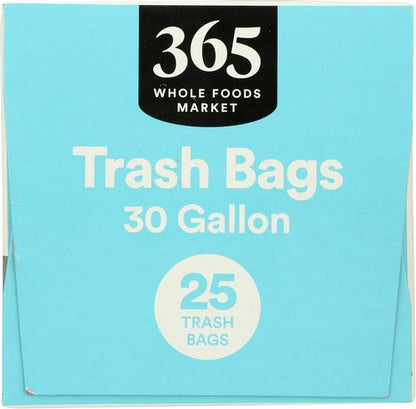 365 by Whole Foods Market | Flextra Strength 30 Gallon Drawstring Trash Bags - 25 Count Pack