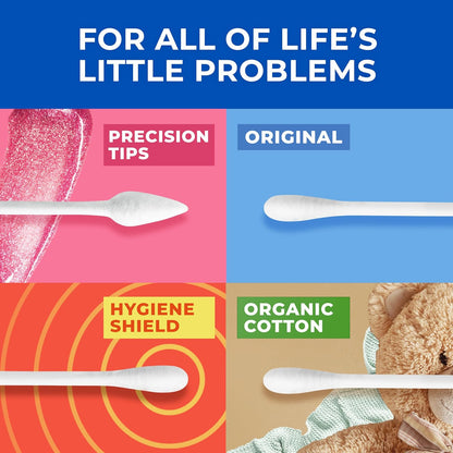 Q-tips Cotton Swabs - 100% Cotton Hygiene & Beauty Care | 625 Count for Gentle Cleansing
