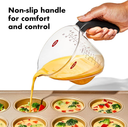 OXO Good Grips 4-Cup Measuring Cup - Angled Design for Easy Pouring and Accurate Measurements