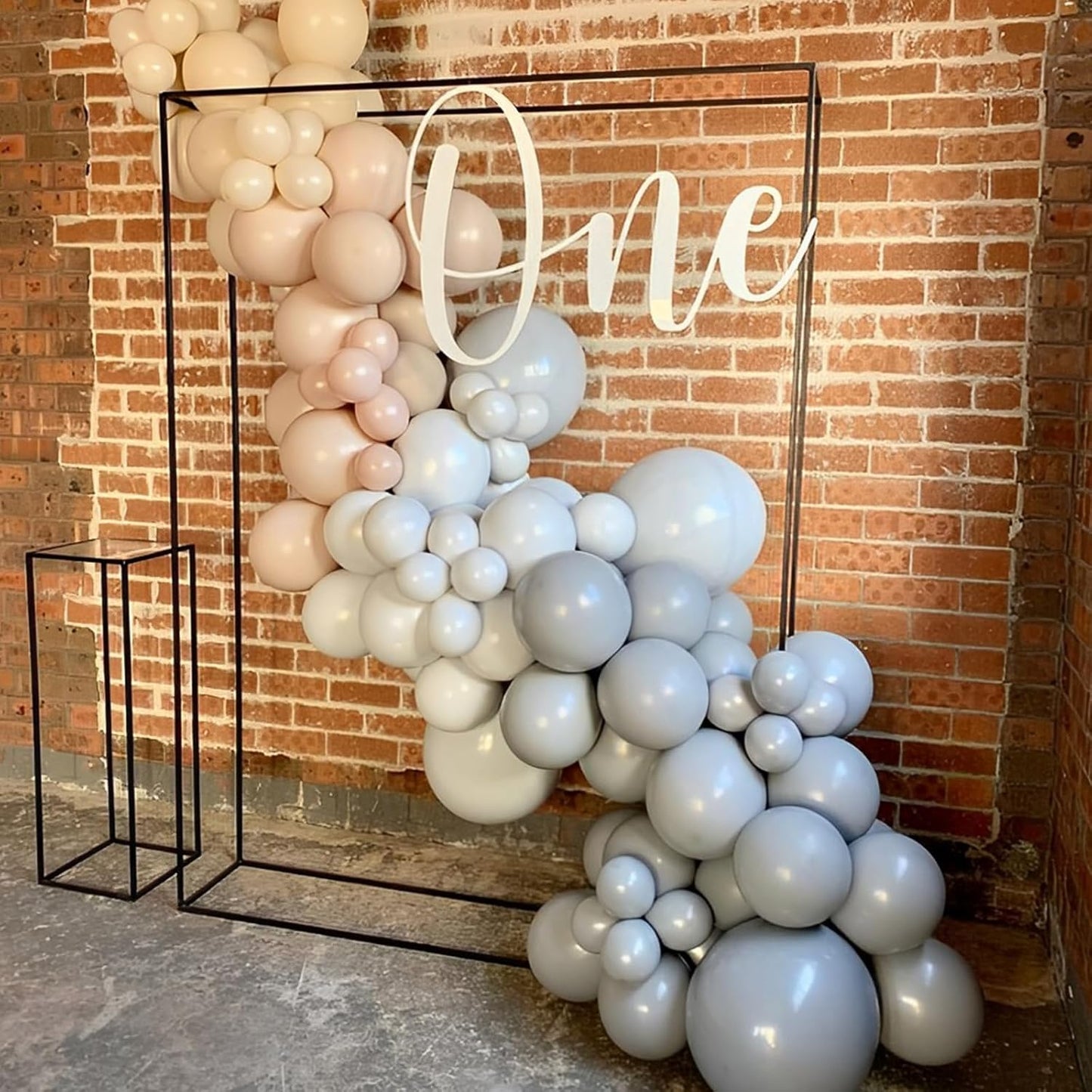 Voircoloria 12-Inch Gray Balloons - 110pcs Latex Party Balloons for Weddings, Graduations & Celebrations