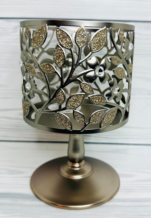 Bath And Body Works 3-Wick Candle Sleeve Holder - Elegant Dogwood Design for Home Décor