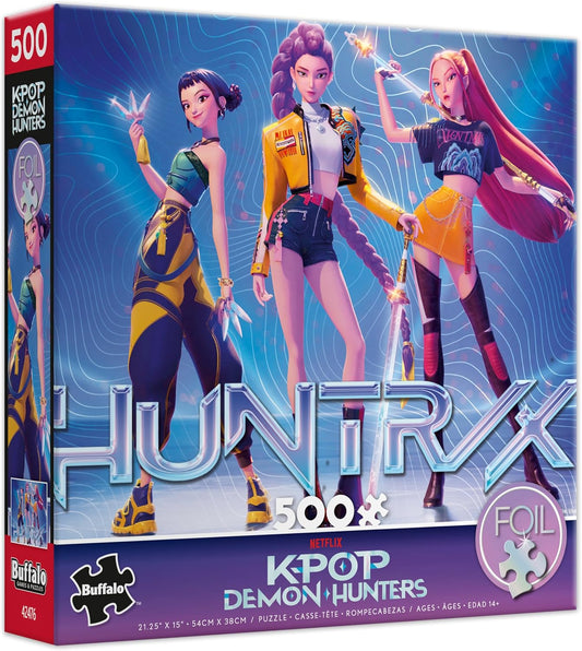 Buffalo Games – Kpop Demon Hunters Jigsaw Puzzle | 500 Piece Foil-Finish Design for Fans