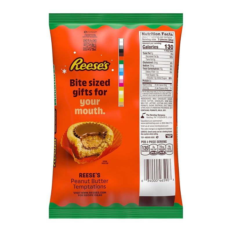 Reese's Peanut Butter Cup Miniatures Bulk Chocolate Candy 15.5 oz (Pack of 1) + Miniatures