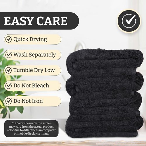 Amreki, Premium, Set of 4, Extra Large, 100% Cotton, Bath Towels, 30 x 60 inches, Very Soft, Quick-Dry, Lightweight, 600GSM