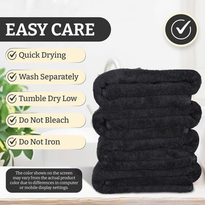 Amreki, Premium, Set of 4, Extra Large, 100% Cotton, Bath Towels, 30 x 60 inches, Very Soft, Quick-Dry, Lightweight, 600GSM