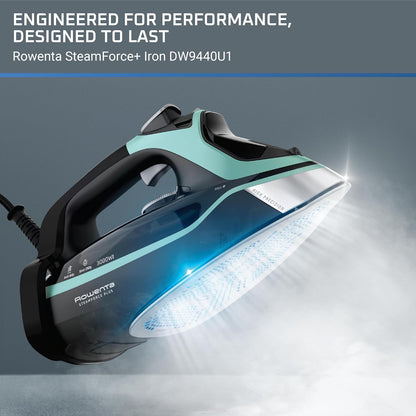 Rowenta Steam Force Iron - 1800 Watts Stainless Steel Soleplate with Anti-Drip & Precision Tip | DW9440