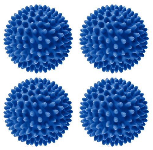 Handy Laundry Laundry Dryer Balls, Clothes Come Out Soft, Fluffy, Fewer Wrinkles & Less Static Cling, A Natural Alternative to Fabric Softener, Reduce Drying Time and Save on Energy, (Set of 4)