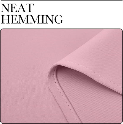 NICETOWN Blackout Curtain Panels - Thermal Insulated Grommet Drapes in Crystal Pink | 29x40 Inch, 1 Pair