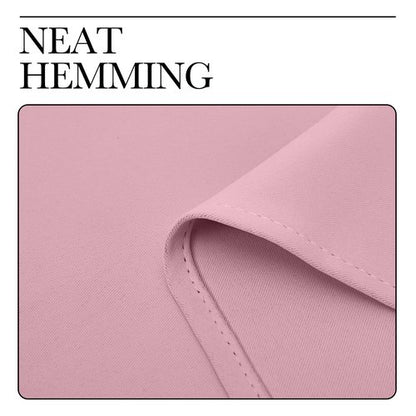 NICETOWN Window Curtain Panels, Thermal Insulated Solid Grommet Blackout Draperies/Drapes for Basement (Crystal Pink, 1 Pair, 29 by 45-inch)
