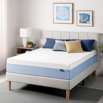 Zinus 12 Inch Full Memory Foam Mattress - Cooling Comfort, Medium Feel, Fiberglass Free, Safe Materials