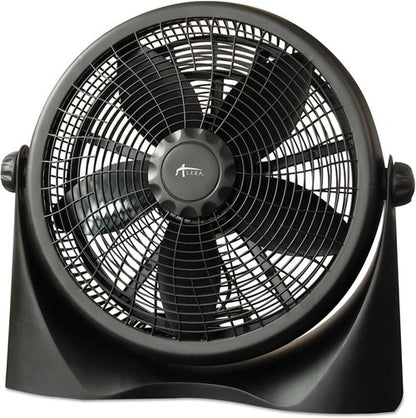 Alera 16" Super-Circulation Tilt Fan - 3-Speed Plastic Design in Sleek Black Finish