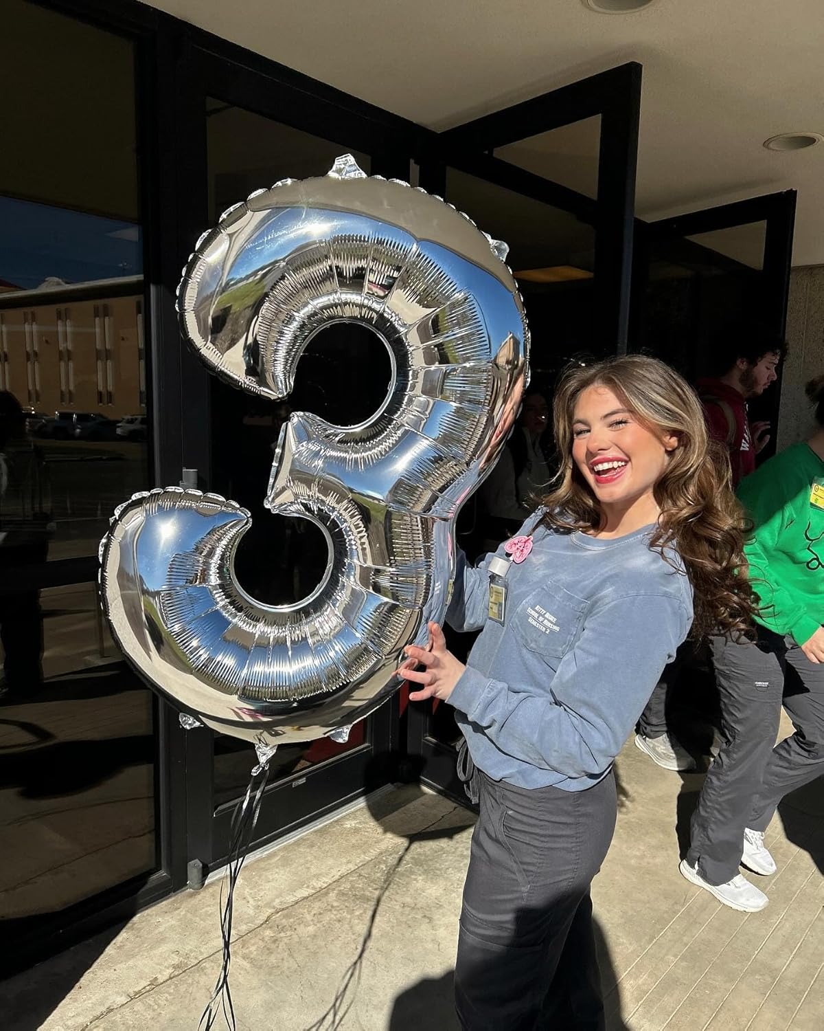 Silver Number 13 Balloon - 40 Inch 13th Birthday Decoration for Kids | Perfect Silver Party Supplies