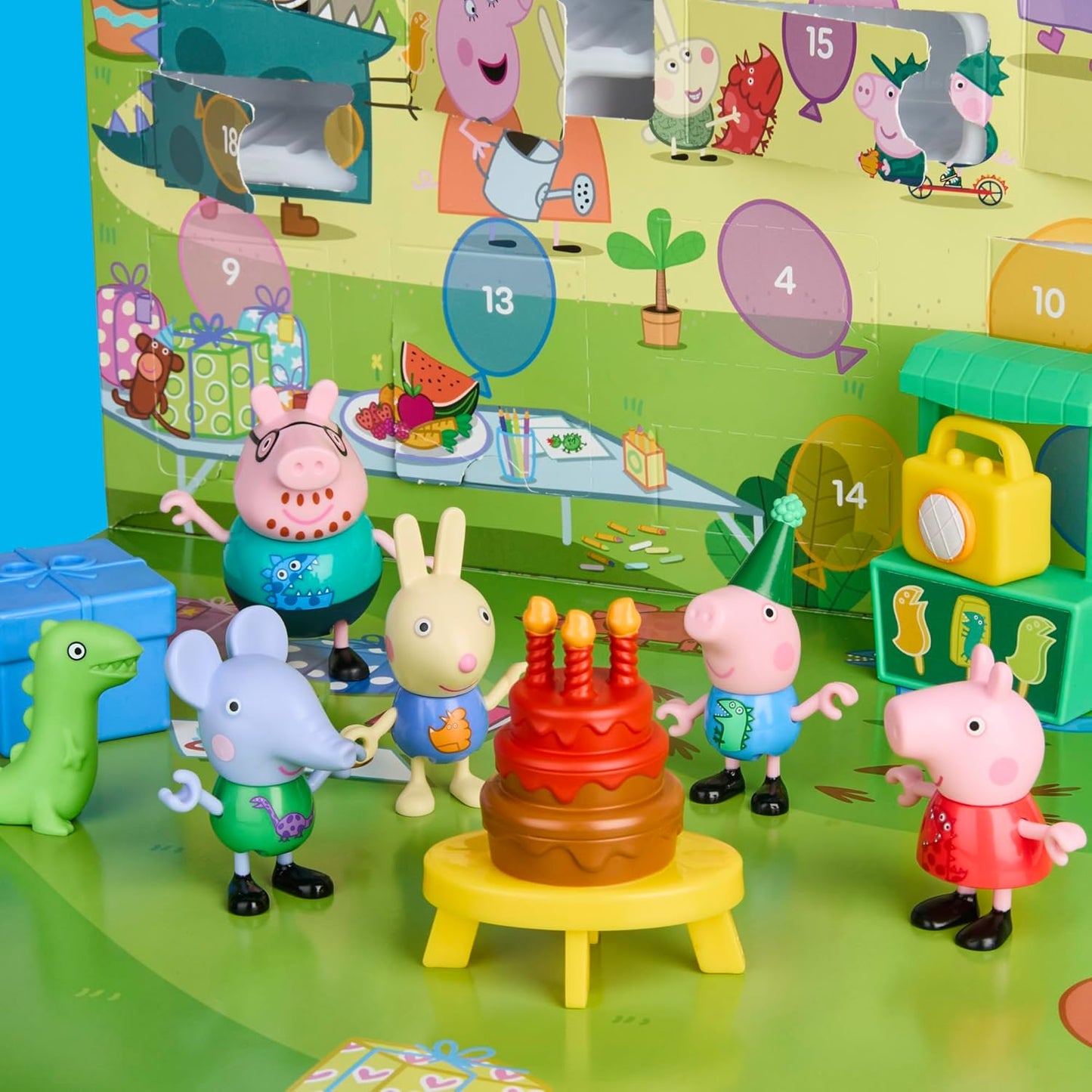 Peppa Pig Advent Calendar - George's Party with 24 Surprise Toys & Stickers | Perfect for Kids 3+