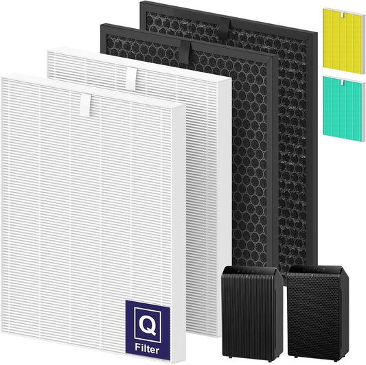 Winix Filter Q – Replacement HEPA & Carbon Filters Combo Pack for 5510/5520 Air Purifiers | 2 HEPA & 2 Carbon Filters