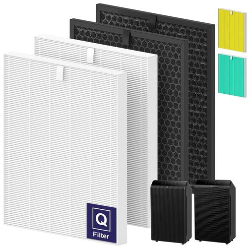 Filter Q – 1712-0123-00 Replacement filter for Winix 5510 and 5520 Air Purifier, 5510 Replacement Combo Pack Includes: 2 HEPA & 2 Carbon Filter