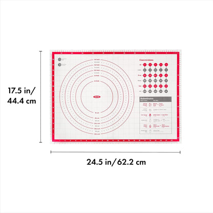 OXO Good Grips Non-Slip Silicone Pastry Mat - Built-In Measurements for Perfect Baking
