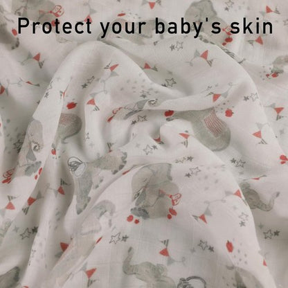 Graceful Baby Burp Cloths - Large 27 x 27 Inches | 6 Pack Muslin Burping Rags for Newborns