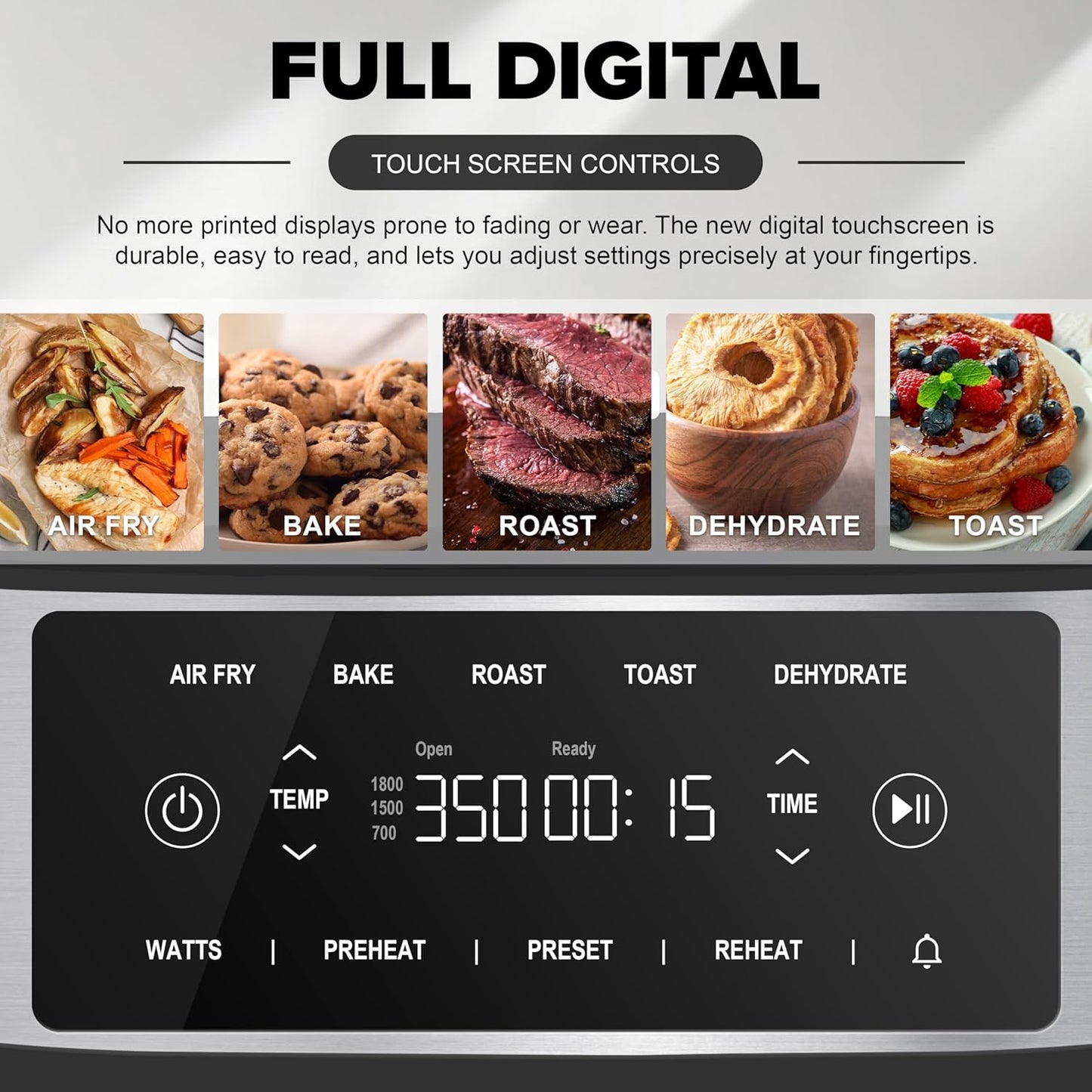 Nuwave Brio Plus 6-in-1 Air Fryer - 7-Qt Capacity with Precise Temp Control & 100 Presets | PFAS-Free Nonstick