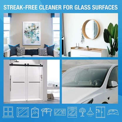 MiracleWipes Glass Cleaning Wipes - Streak-Free, Disposable for Home & Auto | 60 Count Pack