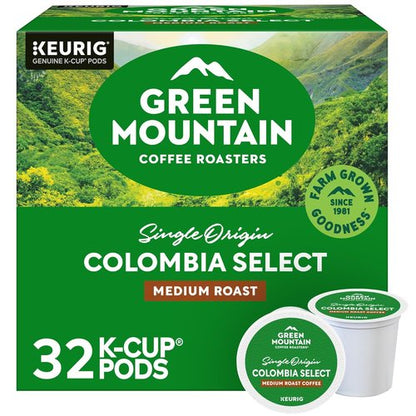 Green Mountain Coffee Roasters Colombia Select Coffee - Medium Roast K-Cup Pods, 32 Count
