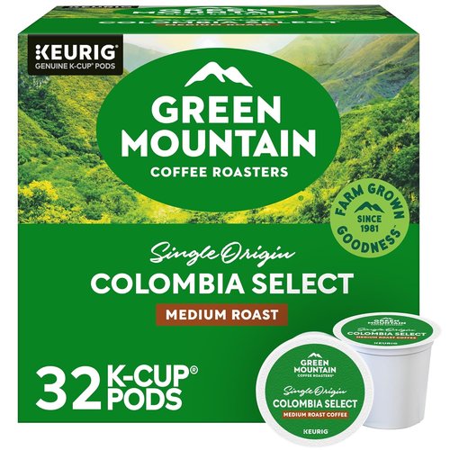Green Mountain Coffee Roasters Colombia Select Coffee - Medium Roast K-Cup Pods, 32 Count
