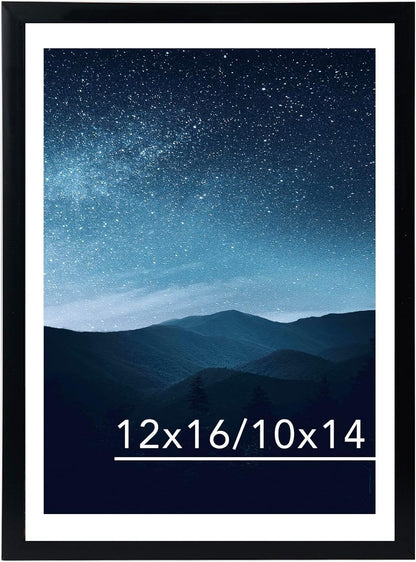 12x16 Black Picture Frame by [Brand Name] - Perfect for 30x40cm Diamond Paintings & Photos
