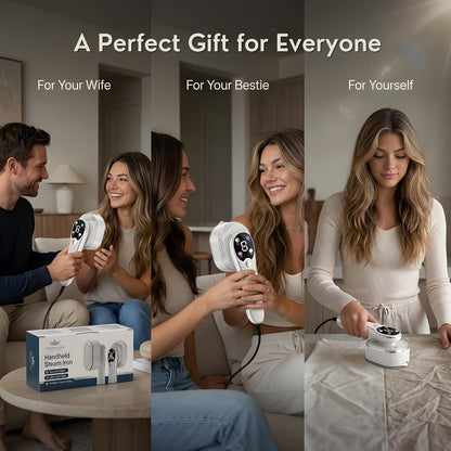 Skiennix Travel Steamer - 1200W Fast Heat Wrinkle Remover with 4 Modes & 100ml Tank | White