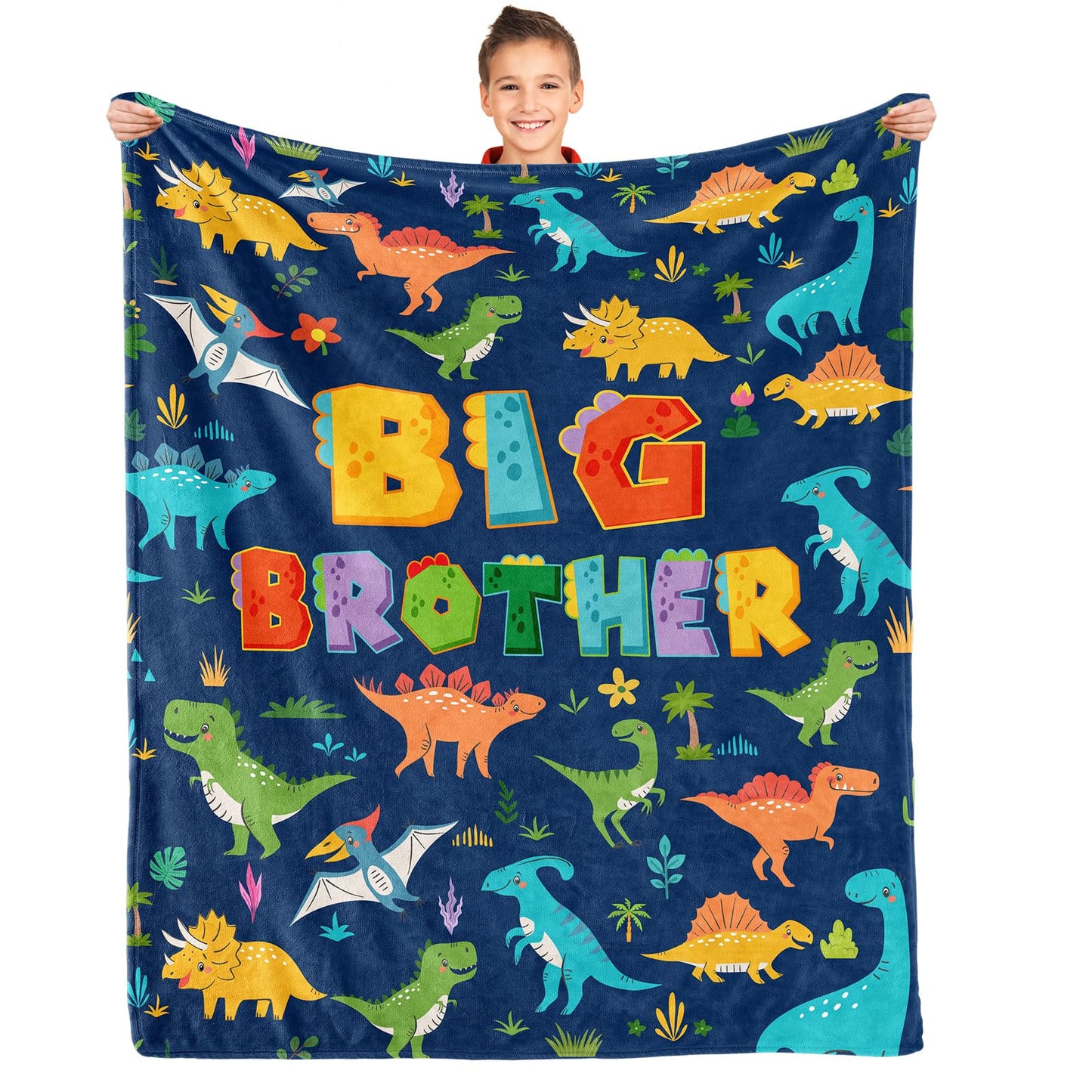 Big Brother Gift, Big Brother Gifts for Boy, Big Brother Blanket, Gifts for Big Brother, Ultra Soft Flannel Throw Blanket 50" x 60"