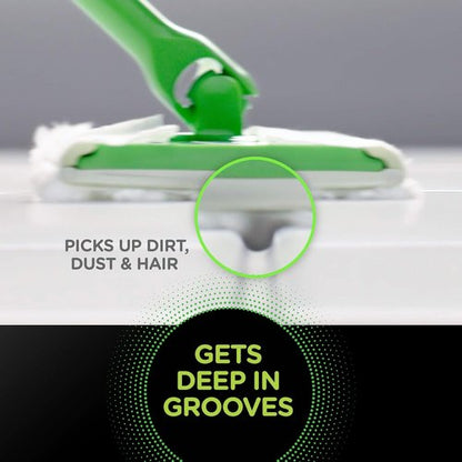 Heavy Duty Sweep + Mop Dry Pads Refill | All-Purpose Floor Cleaner for Home & Kitchen - 32 Count
