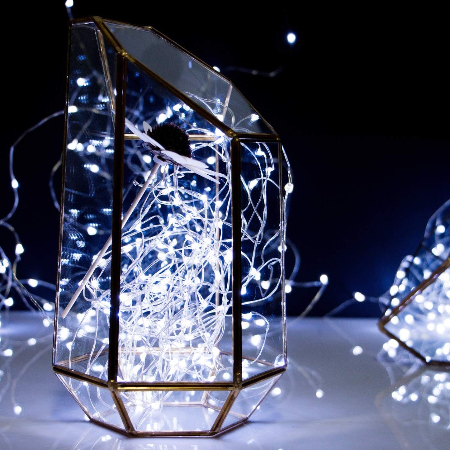 Skiennix 20 LED Fairy Lights - 7 Feet Battery Operated String Lights with Timer | Waterproof Silver Wire for Home, Party & Wedding Decor
