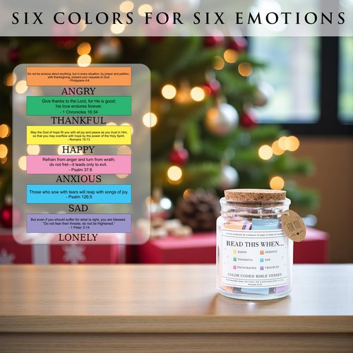 Read This When Bible Verses Jar – Easter Basket Stuffers, Easter, Birthday, Christian Gifts for Women; Mothers Day Gifts For Mom, Graduations Gift For Her
