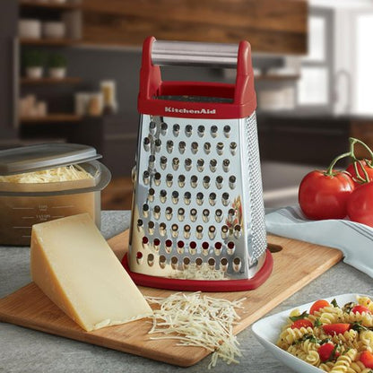 KitchenAid 4-Sided Stainless Steel Box Grater - Detachable Storage Container Included