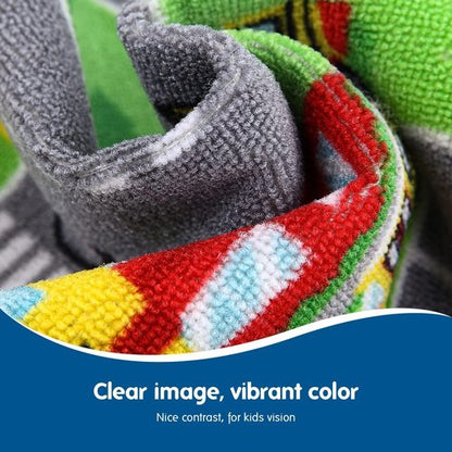 Booooom Jackson Car Rug-Car Mat for Kids Toy Cars -Car Rugs for Kids Toy Cars-Road Rug-Kids Car Rug Play Mat-Car Track Carpet-Car Play Mat-Car Play Rug-Race Car Floor Mat-Kids Car Playmat Rug