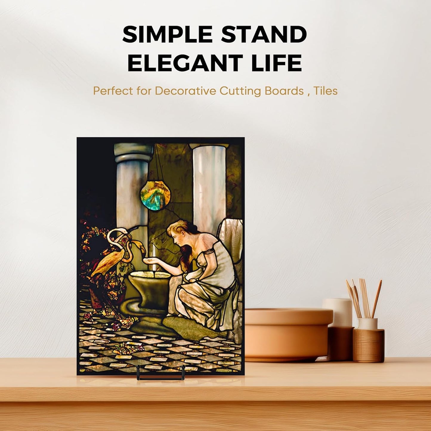 TR-LIFE 14 Inch Heavy Duty Plate Stand | Metal Display Easel for Large Plates & Frames (2 Pack)