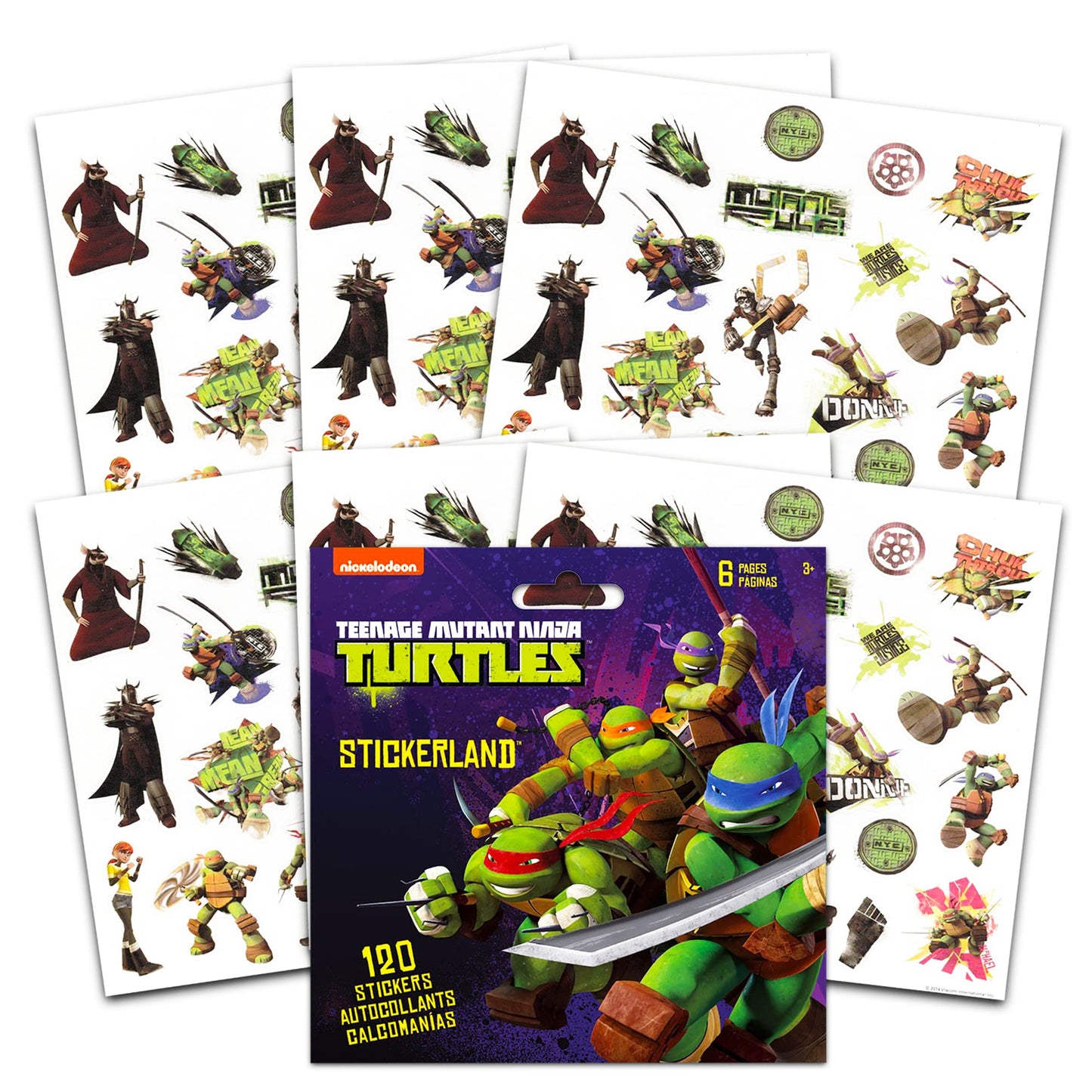 Teenage Mutant Ninja Turtles Bedding Set Twin Bed - Bundle with TMNT Bedspread, Flat Sheet, Fitted Sheet, and Pillowcase Plus Posters, Tattoos, More | TMNT Bedroom Set Twin