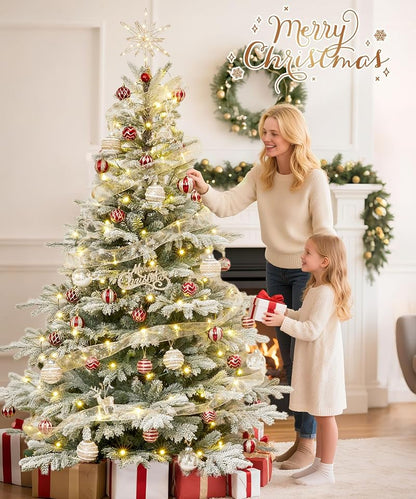 5ft Unlit Snow-Flocked Artificial Christmas Tree - Decoway