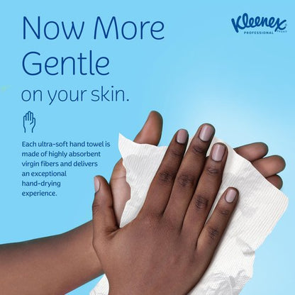 KLEENEX Pop-Up Box Hand Towels, Paper, 9 x 10-1/2, 120/pack