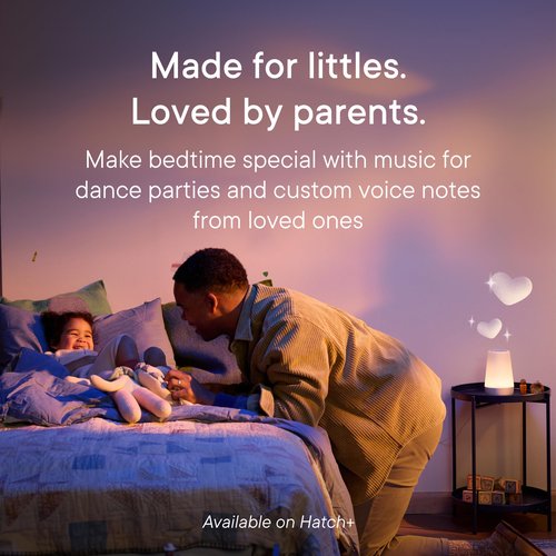 Hatch Baby Sound Machine, Night Light | Sleep Support | Registry Essential, Routine Builder, Time-to-Rise Alarm Clock, White Noise, Nursery Stories, Toddler Kids (Wi-Fi) (White)