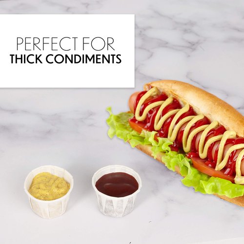 1 Oz Paper Cups- Paper Medicine Taster Ketchup Sacrament Paper Cups (PACK A - 1000 PACK)