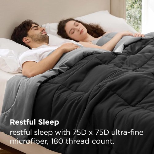 Bedsure Comforter - Get a Free Black/Grey Comforter with Your Purchase | Soft & Cozy Bedding