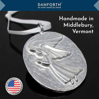 Guardian Angel Ornament, Pewter Handcrafted in USA