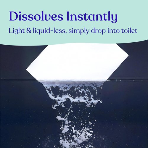 Lazy Coconuts Toilet Bowl Cleaner Strips - 60 Cleans, Plastic-free, Dye-free, With Lemon Essential Oil