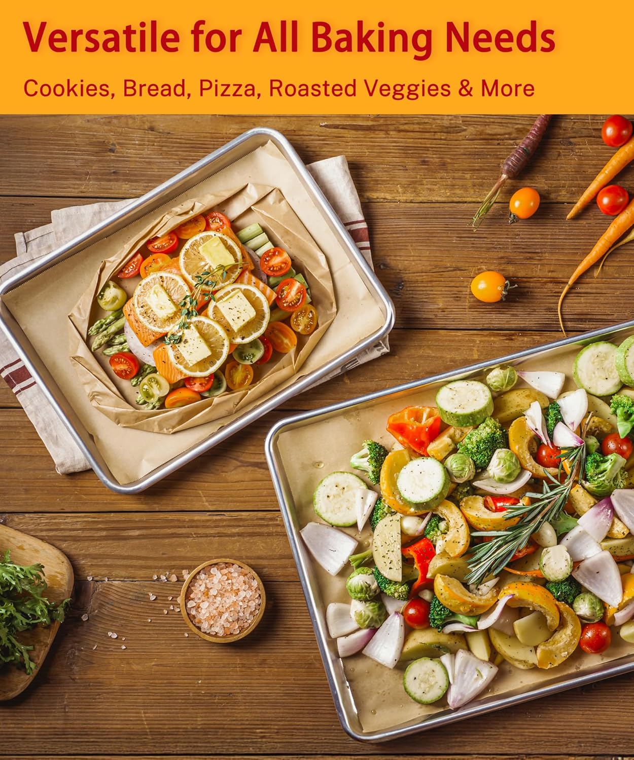 Unbleached Parchment Paper Baking Sheets by [Brand Name] - 200 Pcs Non-Stick Precut 12x16.5 Inches for Cookies, Bread & Air Frying