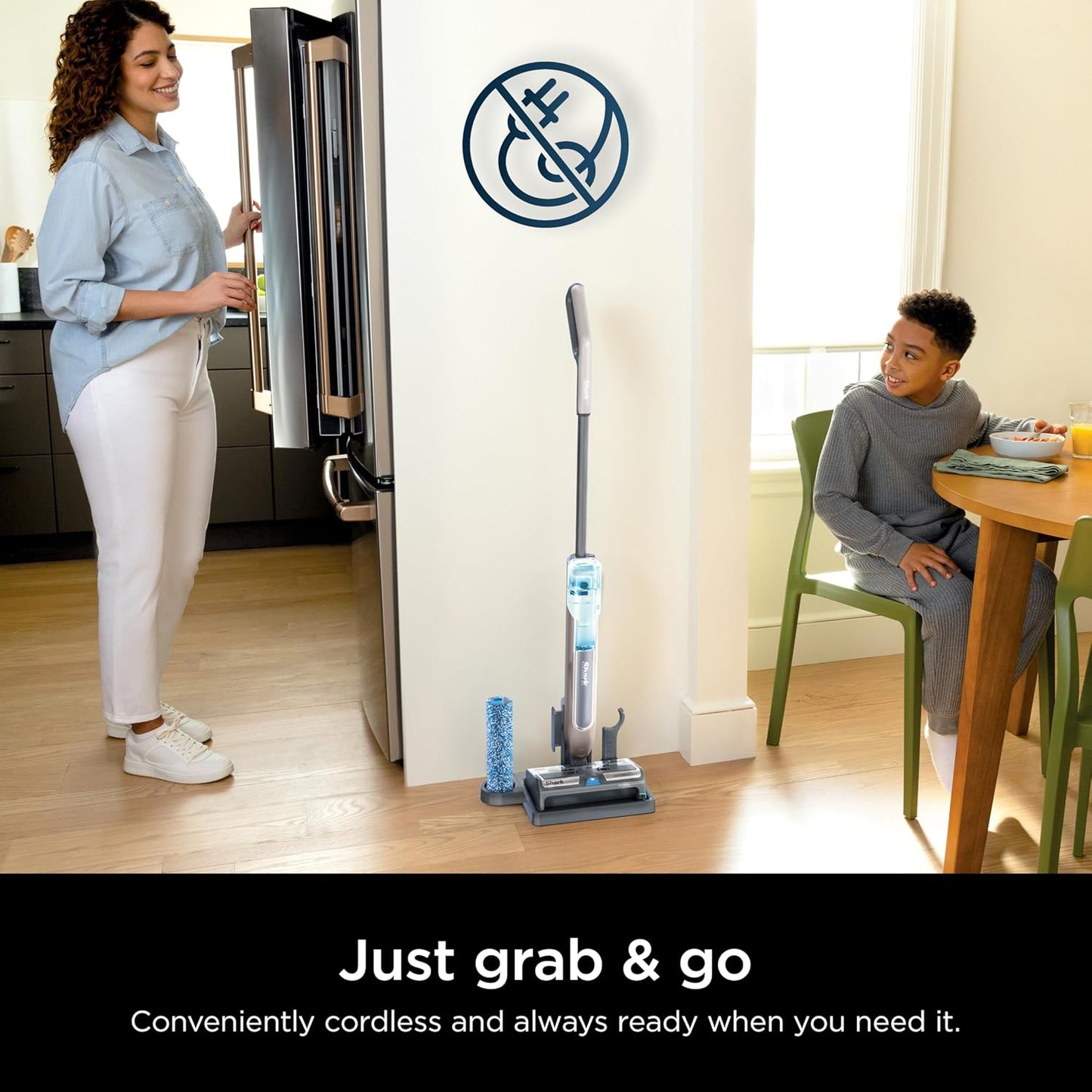 Shark HydroDuo Cordless Hard Floor Cleaning System - Wet & Dry Debris Pickup, Stone Metallic