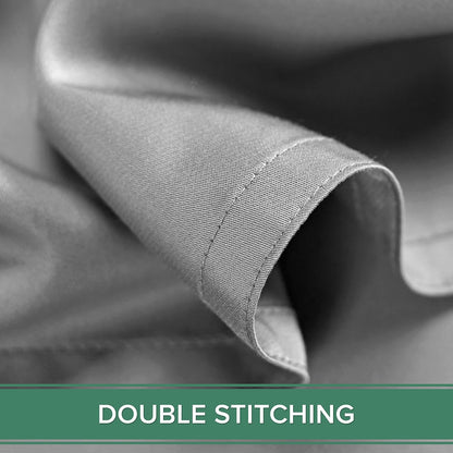 Pure Bamboo Queen Sheets - Luxuriously Soft & Cooling 100% Organic Viscose Bed Set | Stone Grey, 2-Year Quality Promise