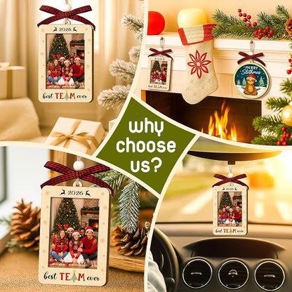 Best Team Ever Ornament – Team Gift for Employees, Wood Christmas Ornament (Variation: Best Team Ever)