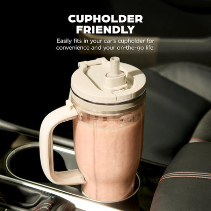 Ninja Blendboss™ Personal Blender - Smoothies & Frozen Drinks | 26oz Travel Tumbler with Leak-Proof Lid & Auto-iQ Technology | Stone Mint