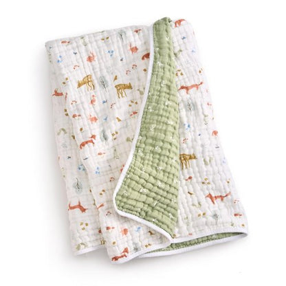 Aden + Anais Essentials Dream Blanket - Lightweight Muslin Baby Blanket for Newborns & Toddlers | Sage Woodland