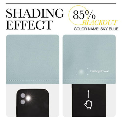 NICETOWN Room Darkening Curtains for Living Room 84 inches Long - Sky Blue Grommet Room Darkening Window Treatments Sound Reducing Drapes for Bedroom, 2 Panels, W52 x L84
